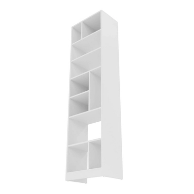 70.87" Valenca 10 Shelf Bookcase White - Manhattan Comfort 4 70.87" Valenca 10 Shelf Bookcase White - Manhattan Comfort - Image 4