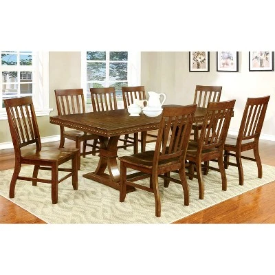 Set Of 2 Crayton Traditional Wooden Side Chairs Dark Oak - HOMES: Inside + Out 1 Set Of 2 Crayton Traditional Wooden Side Chairs Dark Oak - HOMES: Inside + Out