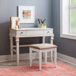 Adler Vanity Set White - Linon 25 Adler Vanity Set White - Linon -Furniture Sale Store GUEST 3d16d01b 5c13 40bd 96ba 406abbb04c73