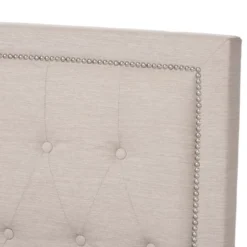 Queen Taylor Modern And Contemporary Fabric Upholstered Gas Lift Platform Bed Light Beige - Baxton Studio 13 Queen Taylor Modern And Contemporary Fabric Upholstered Gas Lift Platform Bed Light Beige - Baxton Studio -Furniture Sale Store GUEST 3d3c1af4 afb9 4559 9001 93478c88a451