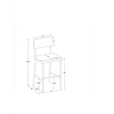 Wood & Steel Bar Stool - Natural/Black - Hearth & Hand™ With Magnolia 6 Wood & Steel Bar Stool - Natural/Black - Hearth & Hand™ With Magnolia - Image 6