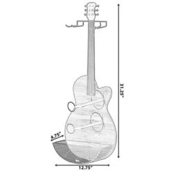 VintiquewiseBlack Metal Guitar Shaped Wine Rack Holder For Living Room, Dining, Or Entryway 8 VintiquewiseBlack Metal Guitar Shaped Wine Rack Holder For Living Room, Dining, Or Entryway -Furniture Sale Store GUEST 3da1b886 929f 40ad 9f10 45d2788735e1