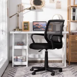 Costway Height Adjustable Mid-Back Mesh Chair Executive Chair W/ Lumbar Support 11 Costway Height Adjustable Mid-Back Mesh Chair Executive Chair W/ Lumbar Support -Furniture Sale Store GUEST 3e45ec95 b804 4e6f aac5 afd9d414cd2d