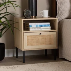 Caterina Wood And Natural Rattan 1 Door End Table Natural Brown/Black - Baxton Studio 10 Caterina Wood And Natural Rattan 1 Door End Table Natural Brown/Black - Baxton Studio -Furniture Sale Store GUEST 3ebd400f 4cf8 48f6 9368 2a6cb828e30e