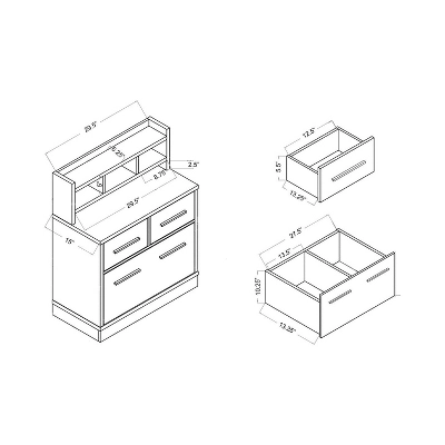 Martin Bureau Table Cappuccino - HOMES: Inside + Out 3 Martin Bureau Table Cappuccino - HOMES: Inside + Out - Image 3