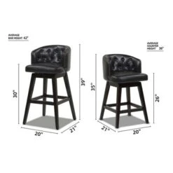 Jennifer Taylor Home Davidson 30" Swivel Low Back Bar Stool -Furniture Sale Store GUEST 4121d4df 0651 4595 8d0d a39f7b822685