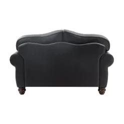 Antonia 60" Wide Chesterfield Loveseat, Genuine Leather Sofa With Nailhead Trim And Rolled Armrests -A+B | ARTFUL LIVING DESIGN -Furniture Sale Store GUEST 416b3ba8 ca5b 4662 9923 2066c8242a4a