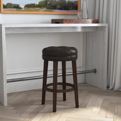 30.5" Krauss Wood Backless Swivel Barstool Charcoal Gray - Hillsdale Furniture 10 30.5" Krauss Wood Backless Swivel Barstool Charcoal Gray - Hillsdale Furniture - Image 10