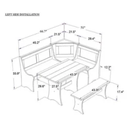 Parkside Antique Nook Dining Set - Linon 22 Parkside Antique Nook Dining Set - Linon -Furniture Sale Store GUEST 42ad27b5 7047 4b04 8a21 ee595715b022