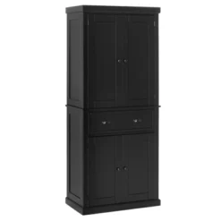 HOMCOM 72" Traditional Freestanding Kitchen Pantry Cupboard With 2 Cabinet, Drawer And Adjustable Shelves -Furniture Sale Store GUEST 431a3c91 e5ad 44b1 9a8e 5cbb73c54955