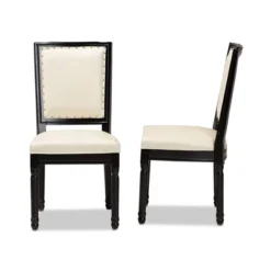 Set Of 2 Louane Faux Leather Upholstered And Wood Dining Chairs Beige/Black - Baxton Studio 10 Set Of 2 Louane Faux Leather Upholstered And Wood Dining Chairs Beige/Black - Baxton Studio -Furniture Sale Store GUEST 43c1aa11 f323 4fbf a269 0f5dd8274c46
