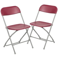 Emma And Oliver Set Of 2 Stackable Folding Plastic Chairs - 650 LB Weight Capacity -Furniture Sale Store GUEST 45553443 ce94 4365 bf11 6900432a5bdb