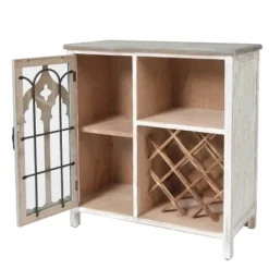 LuxenHome Distressed White And Gray Wood 1-Door Storage Wine Cabinet 20 LuxenHome Distressed White And Gray Wood 1-Door Storage Wine Cabinet -Furniture Sale Store GUEST 45a301ad 323c 449b b3a5 1da36a9558fc