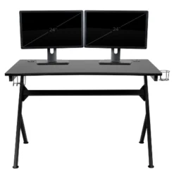 Emma And Oliver Gaming Desk Bundle - Cup/Headphone Holders, Wire Management -Furniture Sale Store GUEST 45a4edb4 1f20 4084 9397 0309adc0f940