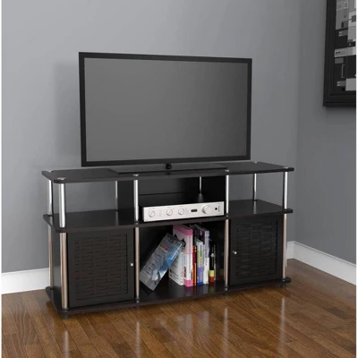 Chelsea TV Stand For TVs Up To 50" Black - Breighton Home 2 Chelsea TV Stand For TVs Up To 50" Black - Breighton Home - Image 2