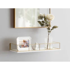 24" X 8" Benbrook Decorative Wall Shelf White - Kate & Laurel All Things Decor 5 24" X 8" Benbrook Decorative Wall Shelf White - Kate & Laurel All Things Decor -Furniture Sale Store GUEST 4658982c e2b5 4b58 8756 18803436d1ab