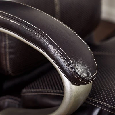 AIR Health & Wellness Big & Tall Executive Chair Brown Leather - Serta 13 AIR Health & Wellness Big & Tall Executive Chair Brown Leather - Serta - Image 13