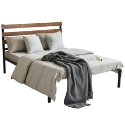 Costway Twin Size Metal Platform Bed Frame Mattress Foundation Wooden Headboard 17 Costway Twin Size Metal Platform Bed Frame Mattress Foundation Wooden Headboard -Furniture Sale Store GUEST 46efce4a f673 45a9 b3a4 0e2ece3ac832