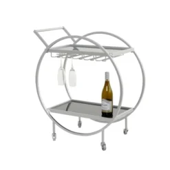 Contemporary Metal Round Bar Cart - Olivia & May 19 Contemporary Metal Round Bar Cart - Olivia & May -Furniture Sale Store GUEST 472f2f02 a452 49e4 9cd5 9747420d45cd