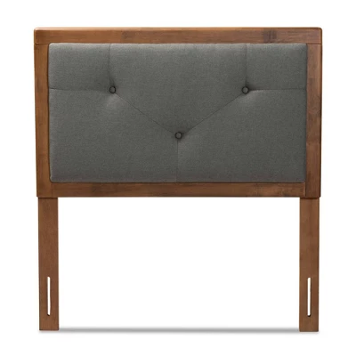 Abner Fabric Upholstered Wood Headboard - Baxton Studio 1 Abner Fabric Upholstered Wood Headboard - Baxton Studio