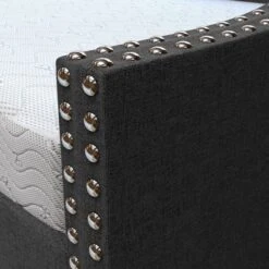 Twin Nora Tufted Linen With Nail Button Trim Upholstered Day Bed And Roll Out Trundle Frame Set - Eco Dream -Furniture Sale Store GUEST 476aa40b 86ff 4af5 ac6d 6b3b5846ac8d