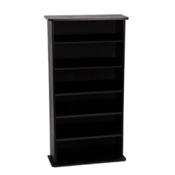 Drawbridge Multimedia Storage Rack Black - Atlantic -Furniture Sale Store GUEST 4842710e 92b4 4065 8eea 9c827f1792d6
