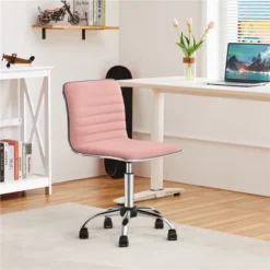Furniture Sale Store 5 Yaheetech Velvet Low Back Armless Desk Chair Office Chair With Wheels