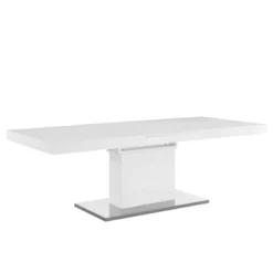 Vector Extendable Dining Table White Silver - Modway 8 Vector Extendable Dining Table White Silver - Modway -Furniture Sale Store GUEST 48942bf2 2d48 4f04 8e0b de48b26f1de7