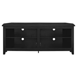 Transitional 4 Cubby Wood Open Storage Corner TV Stand For TVs Up To 65" - Saracina Home 11 Transitional 4 Cubby Wood Open Storage Corner TV Stand For TVs Up To 65" - Saracina Home -Furniture Sale Store GUEST 4917b106 5e2a 40e4 8aa2 a4963e7e702d
