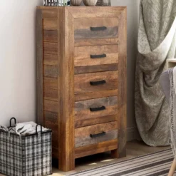 Quinto 5 Drawer Chest Natural Rustic - Furniture Of America -Furniture Sale Store GUEST 4a33b3f5 caff 4dde 978b e1adcdfd5340
