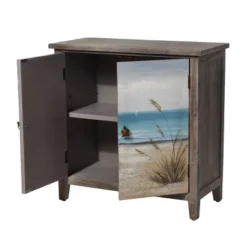 Key West Maui Two Door Cabinet Painted Brown - StyleCraft