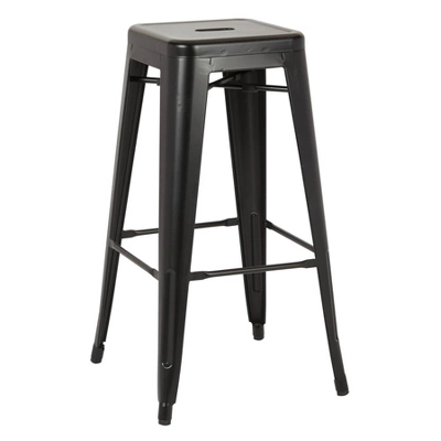 Set Of 2 30" Bristow Antique Metal Barstool - OSP Home Furnishings 2 Set Of 2 30" Bristow Antique Metal Barstool - OSP Home Furnishings - Image 2
