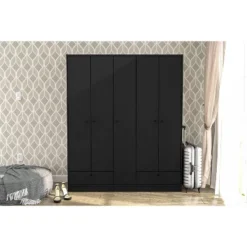 Denmark 5 Door 2 Drawer Wardrobe - Polifurniture -Furniture Sale Store GUEST 4d7941a5 113e 48cf 8dff 4b8d3d9841f0