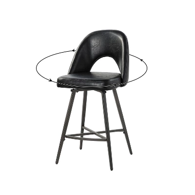 Tilano Modern Counter&Bar Stool,set Of 4 With Cutout Design | ARTFUL LIVING DESIGN 2 Tilano Modern Counter&Bar Stool,set Of 4 With Cutout Design | ARTFUL LIVING DESIGN - Image 2