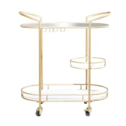 Contemporary Iron Bar Cart Gold - Olivia & May 22 Contemporary Iron Bar Cart Gold - Olivia & May -Furniture Sale Store GUEST 4e2af8ce ae37 4561 b18c 698b01d6ba5c
