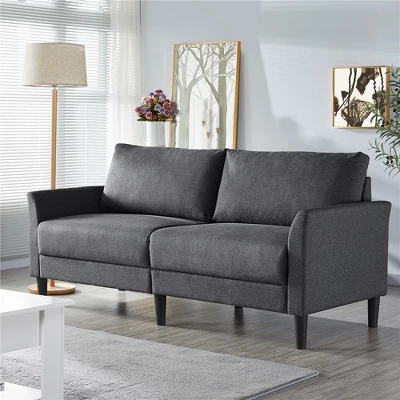 Yaheetech Modern Loveseat Sofa Couch 2-Seater Linen Fabric Upholstery Sofa Couch-Gray 1 Yaheetech Modern Loveseat Sofa Couch 2-Seater Linen Fabric Upholstery Sofa Couch-Gray