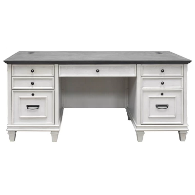 Hartford Double Pedestal Desk - Martin Furniture 9 Hartford Double Pedestal Desk - Martin Furniture - Image 9