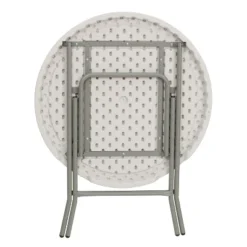 Flash Furniture 2.63-Foot Round Granite White Plastic Folding Table -Furniture Sale Store GUEST 4f804191 d2ec 485d 8071 7ffcef6de9a5 1