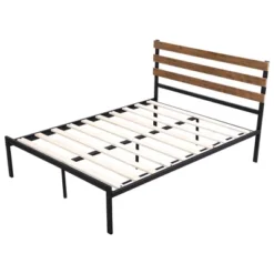 Costway Twin Size Metal Platform Bed Frame Mattress Foundation Wooden Headboard 20 Costway Twin Size Metal Platform Bed Frame Mattress Foundation Wooden Headboard -Furniture Sale Store GUEST 4ff8c989 e2b9 4303 a6cc 506c257aad6a