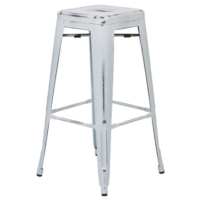 Set Of 2 30" Bristow Antique Metal Barstool - OSP Home Furnishings 4 Set Of 2 30" Bristow Antique Metal Barstool - OSP Home Furnishings - Image 4
