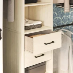 Kelly 5 Shelf 2 Drawer Closet Organizer With 3 Adjustable Hanging Rods Ivory Oak - Novogratz 10 Kelly 5 Shelf 2 Drawer Closet Organizer With 3 Adjustable Hanging Rods Ivory Oak - Novogratz -Furniture Sale Store GUEST 511c48cd bab6 470f a160 34272ae5e06e