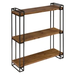 30" X 26" Lintz Wood And Metal Floating Wall Shelves - Kate And Laurel All Things Decor -Furniture Sale Store GUEST 5147ca5e b67f 4178 9660 41377bc2df91