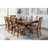 9pc Jackson Extendable Dining Table Set Dark Hazelnut - Powell Company