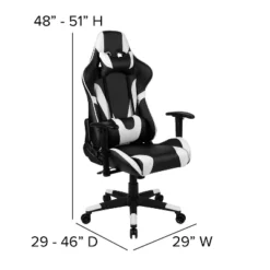 Flash Furniture Gaming Desk And Reclining Gaming Chair Set With Cup Holder, Headphone Hook & 2 Wire Management Holes -Furniture Sale Store GUEST 51cbffdc e330 46dd 931a 79dec10369f4