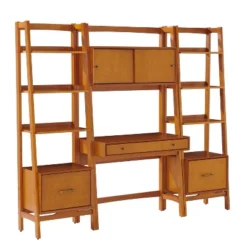 3pc Landon Desk And Bookcases Set Acorn - Crosley -Furniture Sale Store GUEST 5239f85b 9d9c 4117 92cf 112fdb1aee55