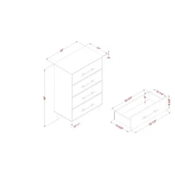 Esigne Mid-Century 4 Drawer Chest Light Oak - HOMES: Inside + Out -Furniture Sale Store GUEST 53a18ca1 b8d5 4f30 a6df 89f1dbf4c95d