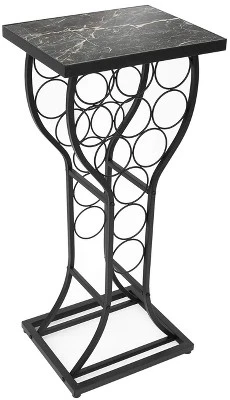 Sorbus 11 Bottle Marble Wine Rack Console Table 4 Sorbus 11 Bottle Marble Wine Rack Console Table - Image 4