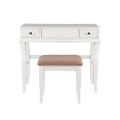 Adler Vanity Set White - Linon 17 Adler Vanity Set White - Linon -Furniture Sale Store GUEST 54bd57e6 88fd 4479 9229 32222feeec28