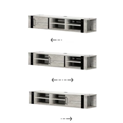 Munich Wall Mounted Console TV Stand For TVs Up To 75" - South Shore 9 Munich Wall Mounted Console TV Stand For TVs Up To 75" - South Shore - Image 9