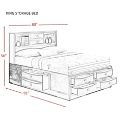 3pc King Madison Storage Bedroom Set Espresso Brown - Picket House Furnishings -Furniture Sale Store GUEST 550afe2d 0573 48ed bc8d af8106a2877a